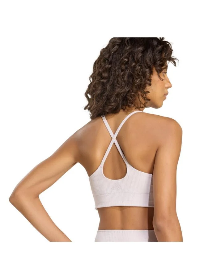 Adidas  adidas All Me Light Support Rib Bra Long Line Bra for Women | Best Price UAE
